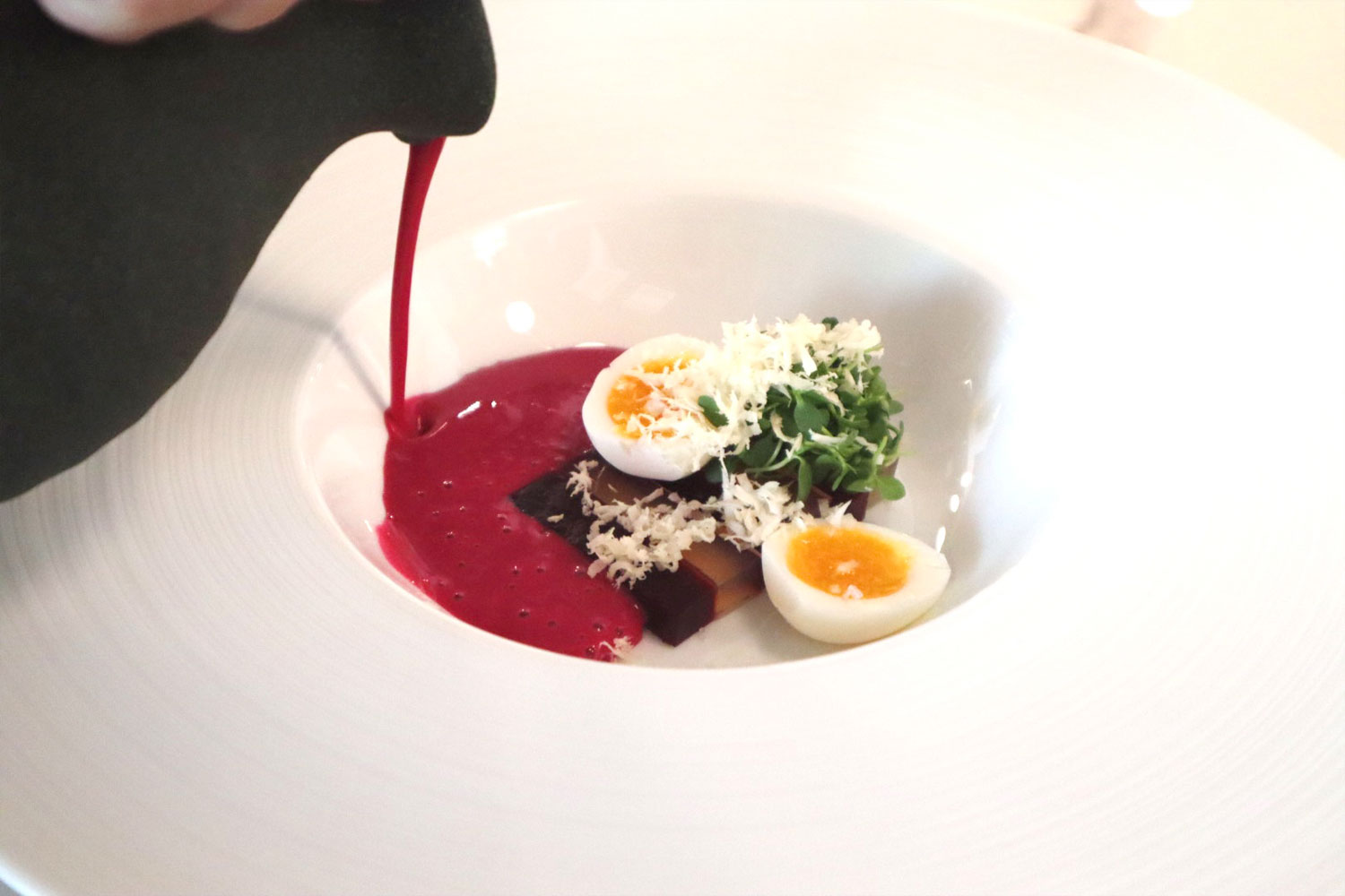 フウォドニク(ビーツの冷製スープ)の写真