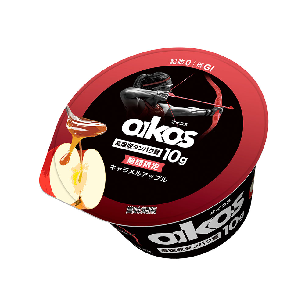 ダノン オイコス プロテインヨーグルト 高吸収タンパク質 キャラメルアップル