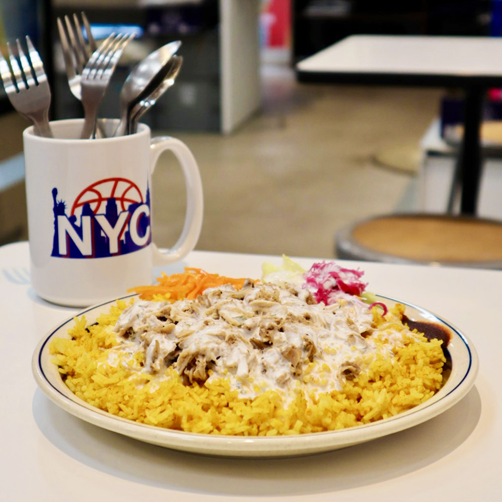 アメリカ・ニューヨークのチキンオーバーライス