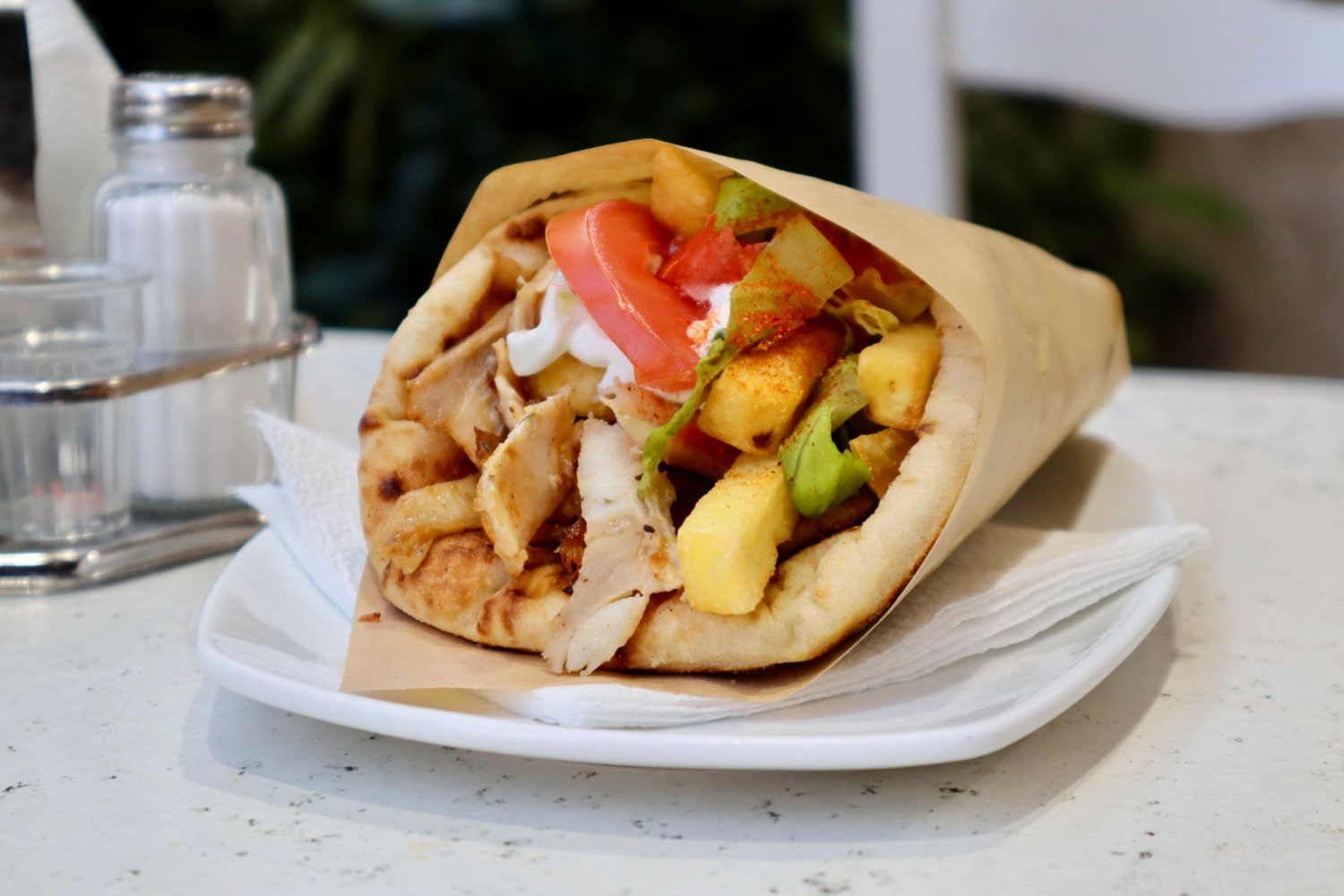 アテネ「Delicious Souvlaki」にて